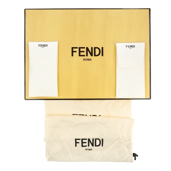 Authentic Fendi Leather Monogram Hiking Boots men size UK5 US6 - Picture 13 of 16